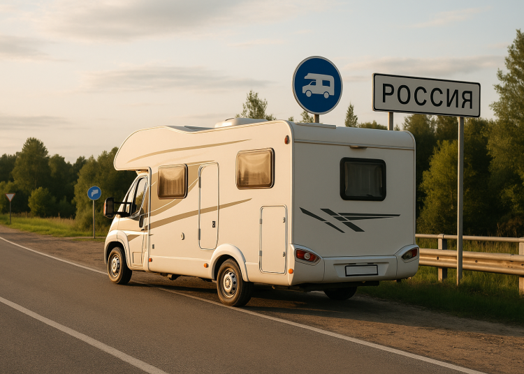 Реалистичная фотоиллюстрация в редакционно-журналистском стиле для российской ТВ-программы «Автограф» о правах автомобилистов, ПДД и безопасности на дорогах России. Тема выпуска: Автодома: свобода передвижения для автомобилистов. Уличная или дорожная